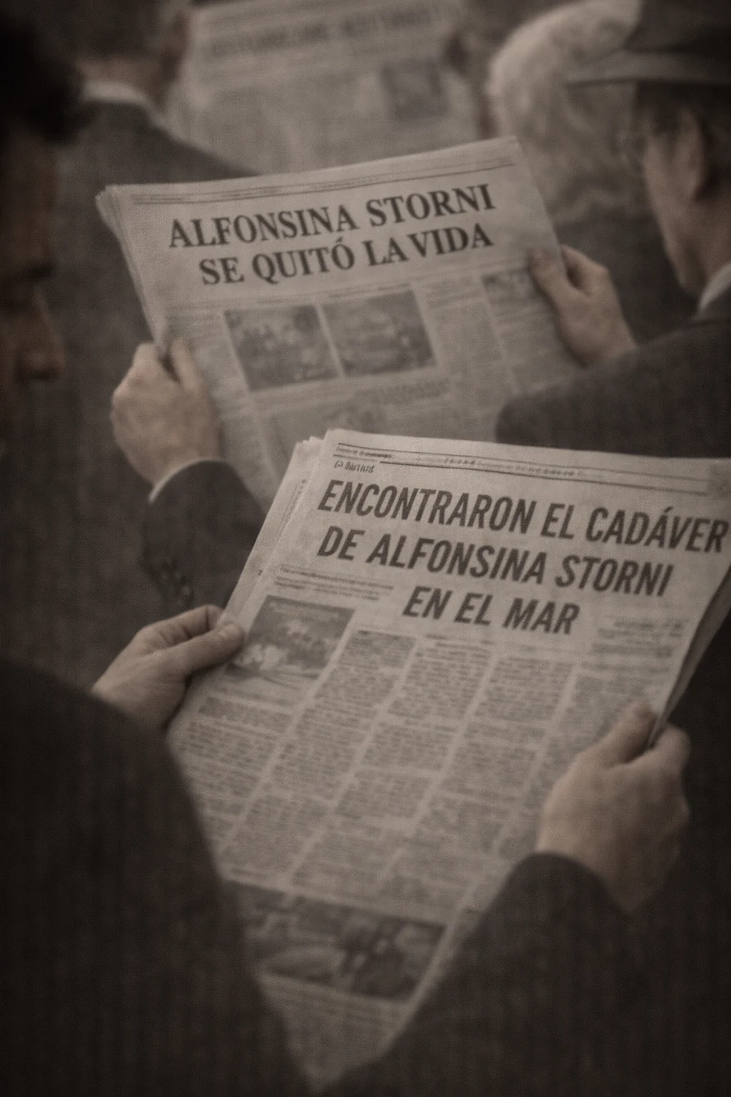 Alfonsina Storni escribiendo sobre los derechos femeninos