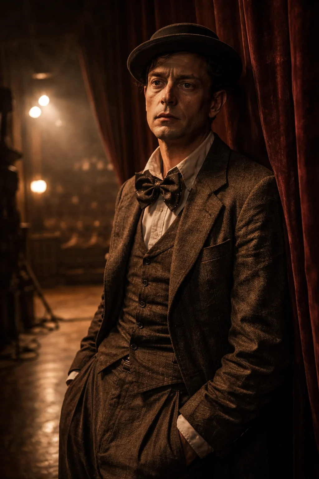 Buster Keaton durante su regreso y reconocimiento