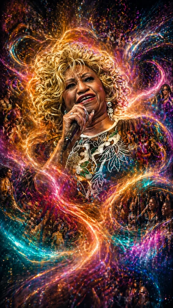 Young Celia Cruz singing in Havana
