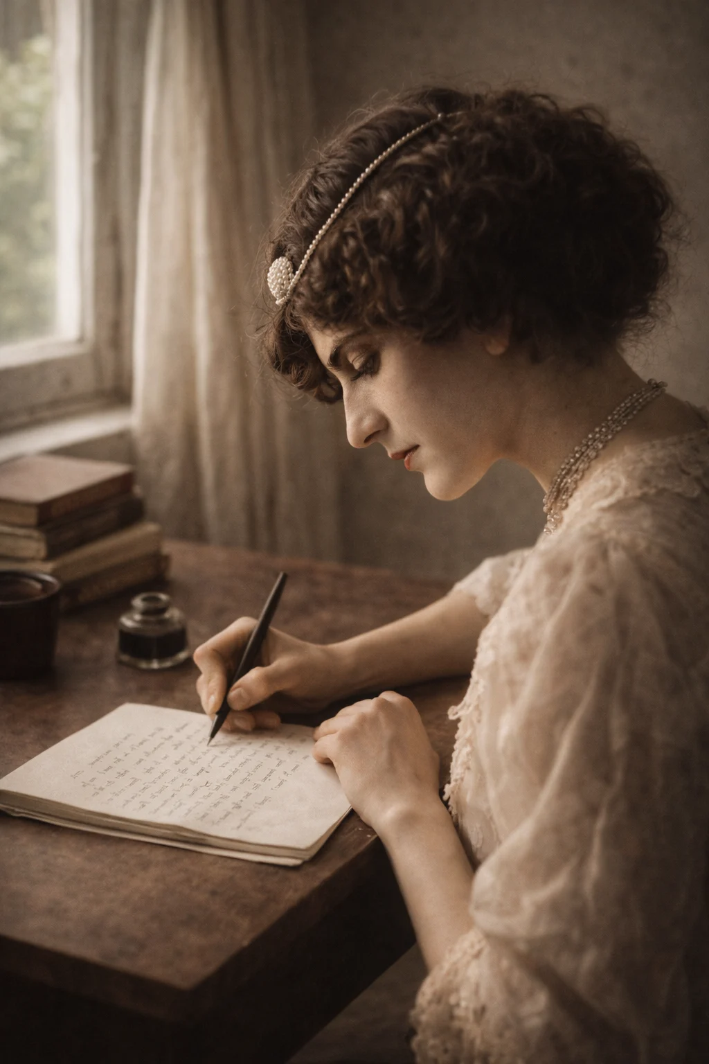 Delmira Agustini writing