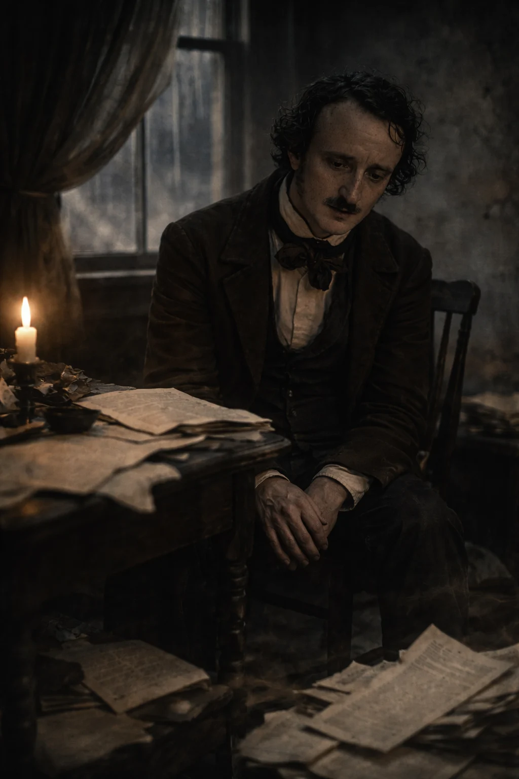 Representación inspirada en los relatos detectivescos de Poe