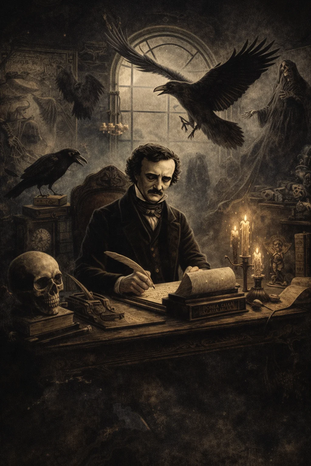 Retrato literario de Edgar Allan Poe