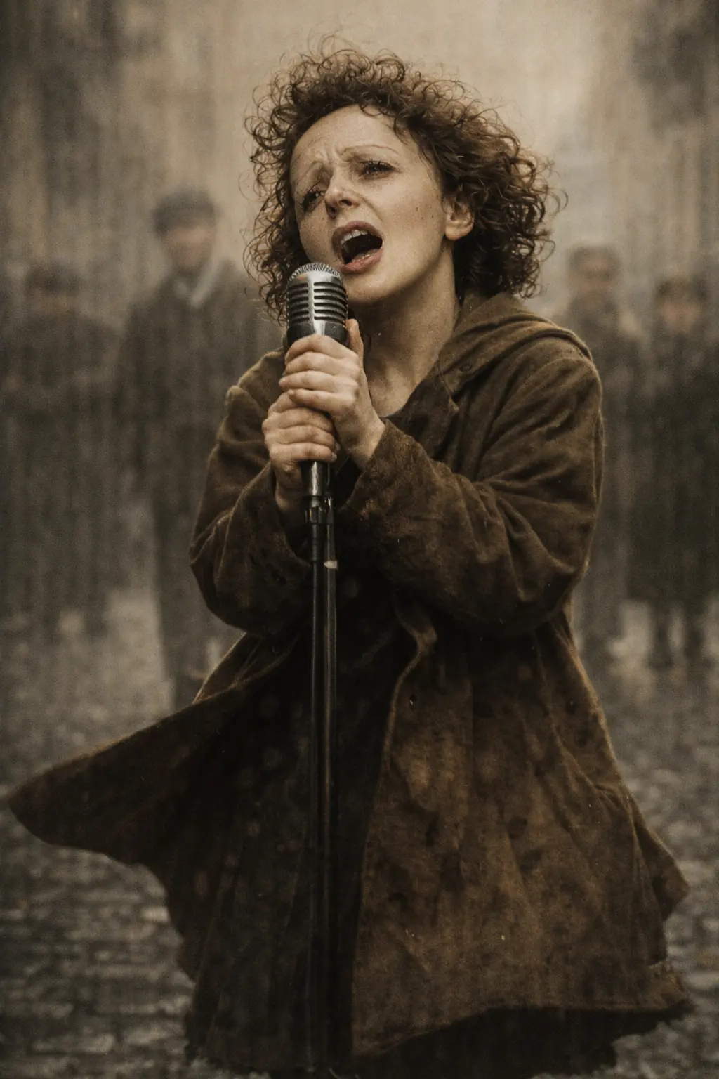 Édith Piaf on her first professional stages