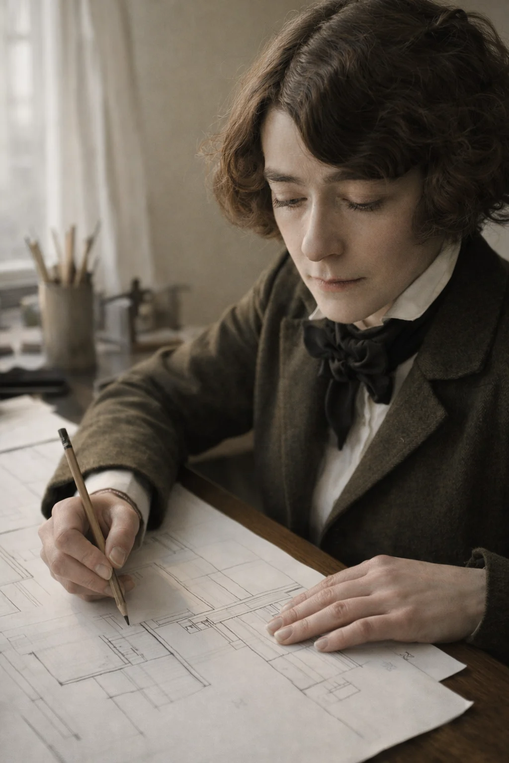 Eileen Gray during her artistic training in Paris
