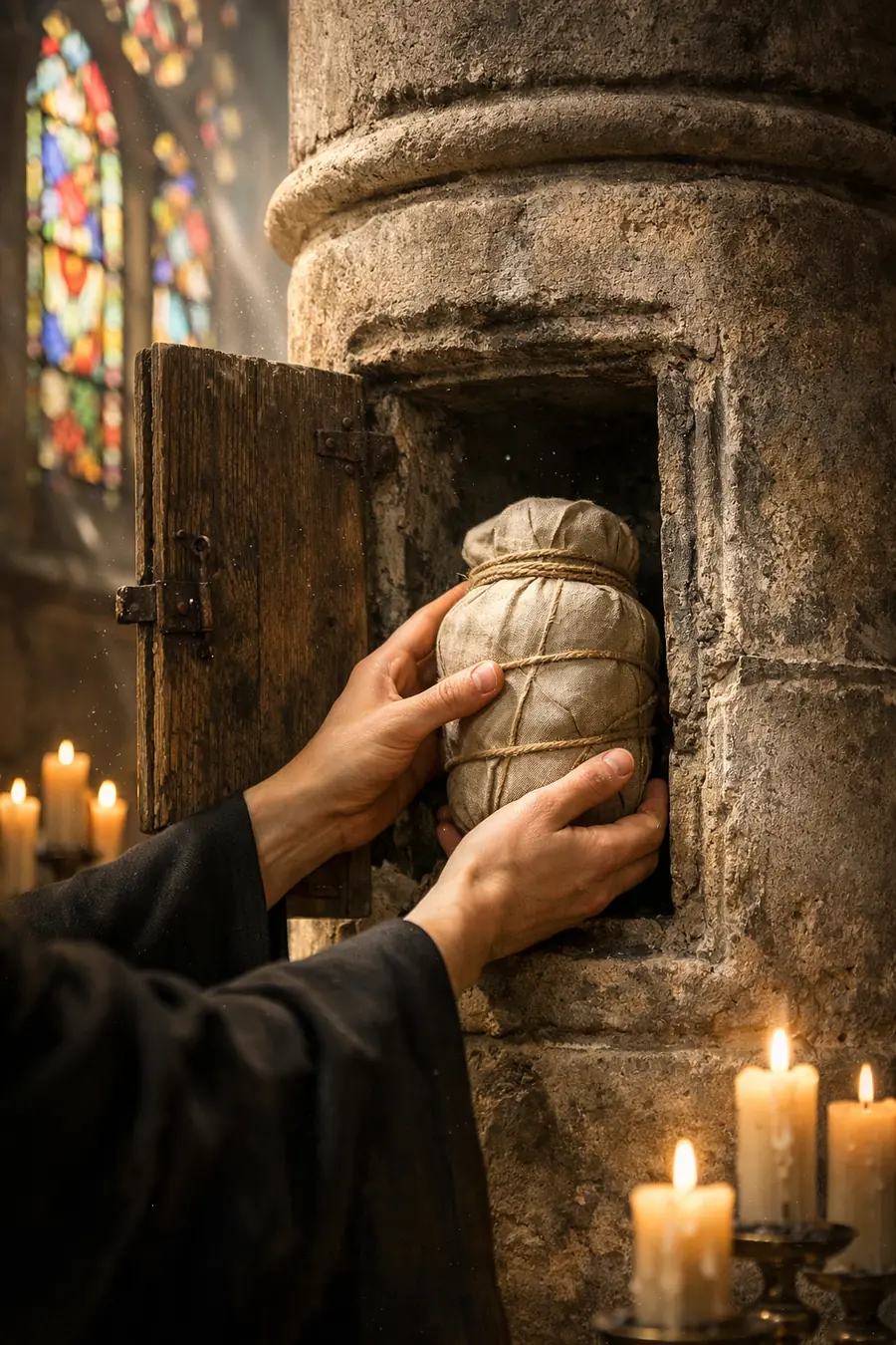 Chopin’s heart inside a pillar of the Holy Cross Church