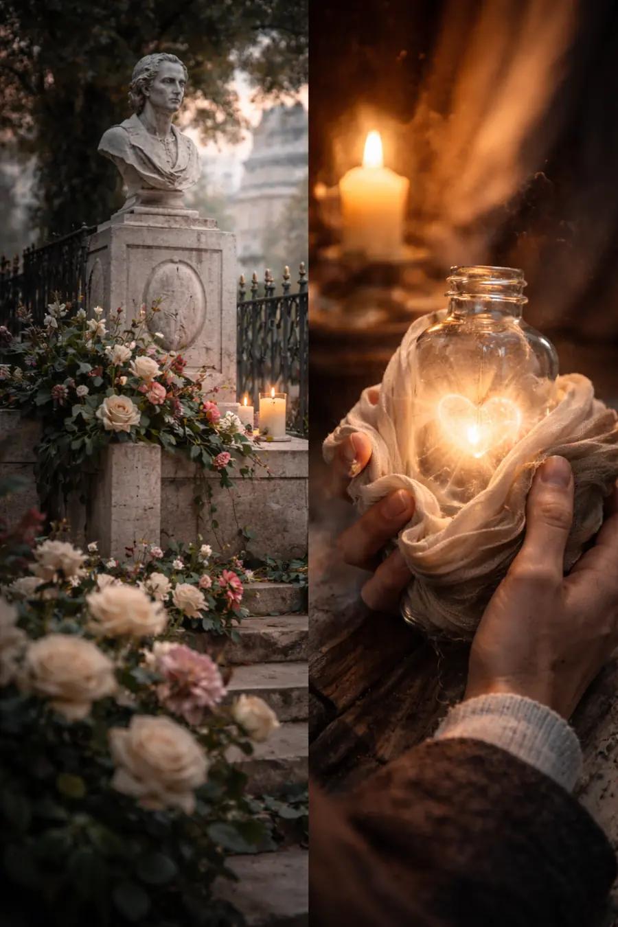 Chopin’s grave in Paris and his heart destined for Warsaw
