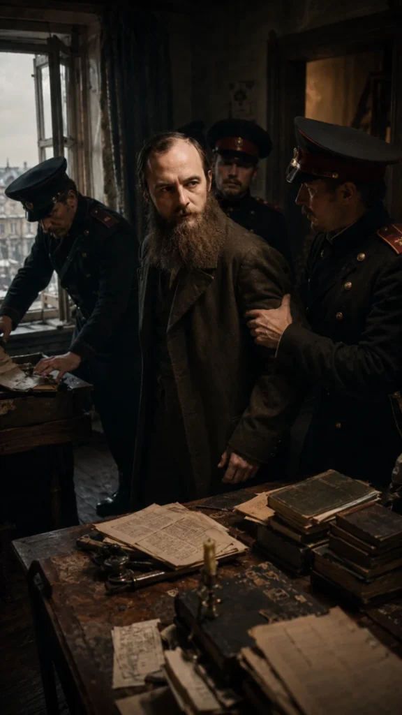 Fyodor Dostoevsky before an audience in Moscow