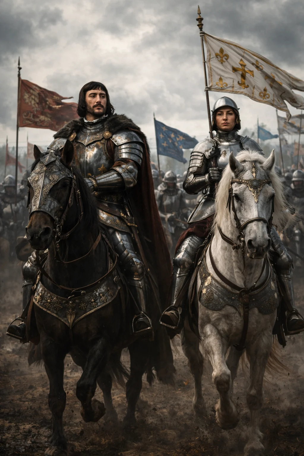 Editorial recreation of Gilles de Rais and medieval France