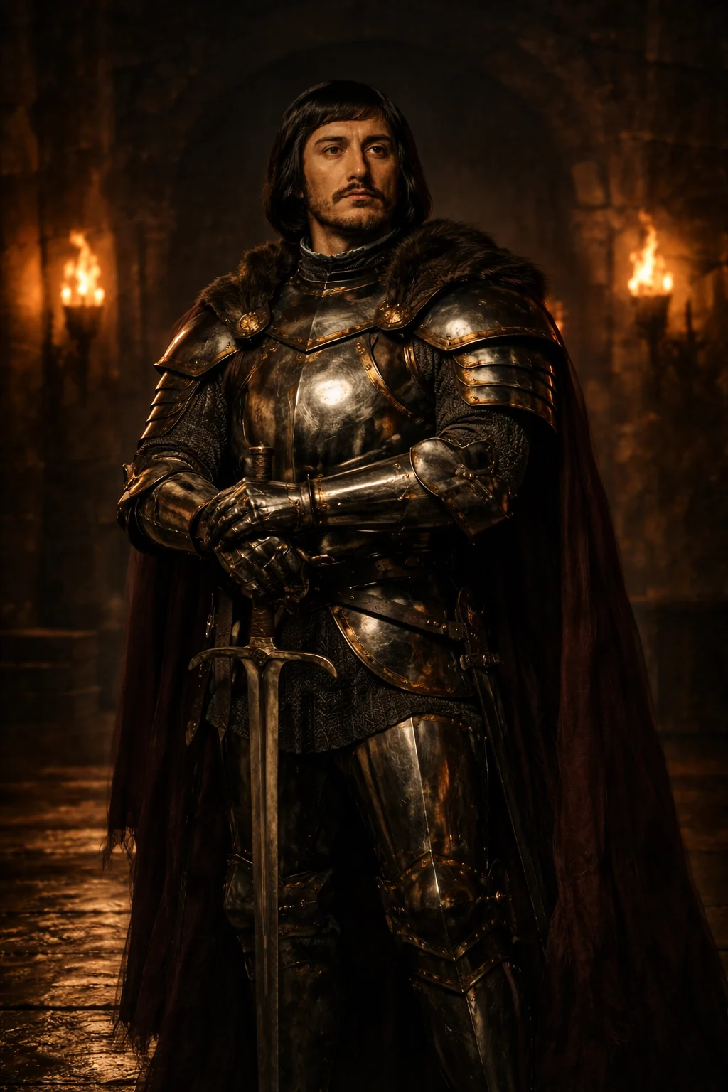 Gilles de Rais in an editorial historical recreation