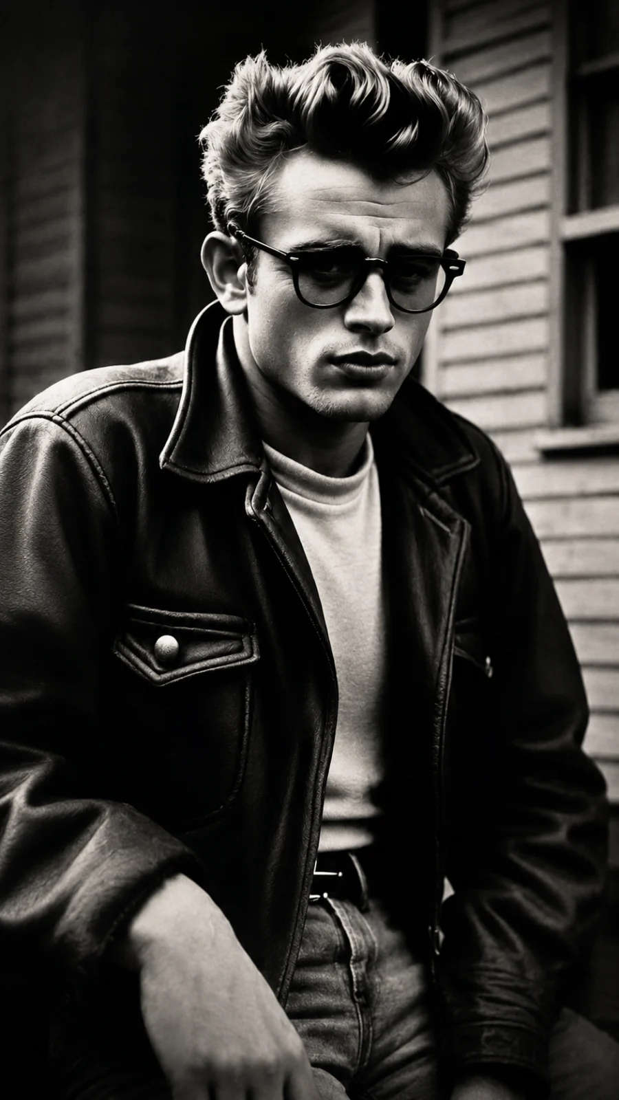 Artistic portrait of James Dean