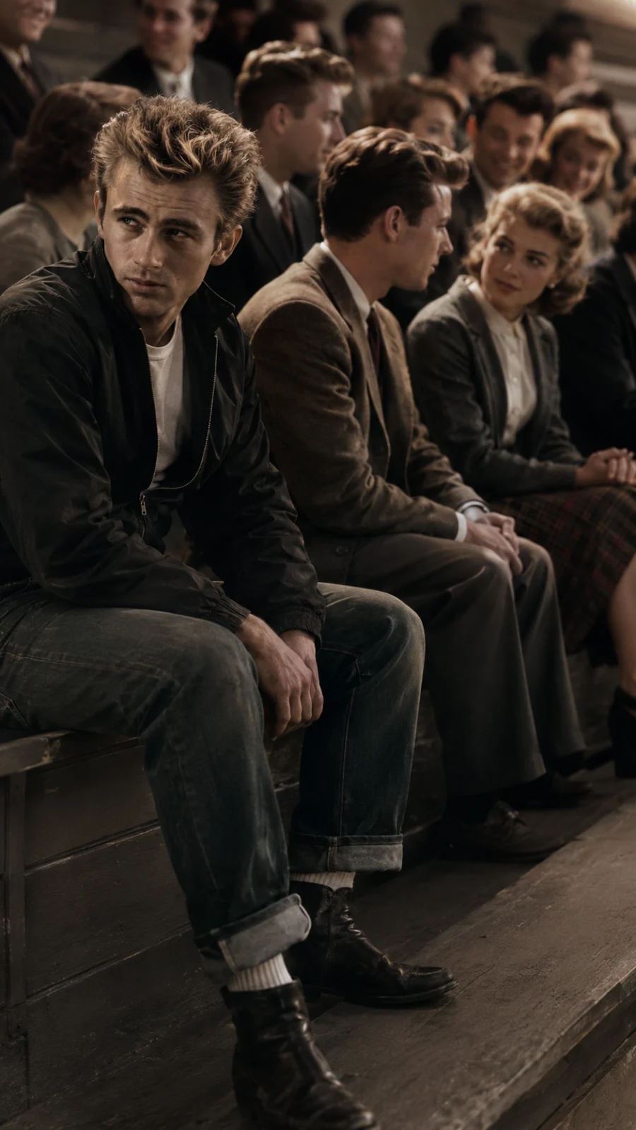 James Dean portraying Cal Trask