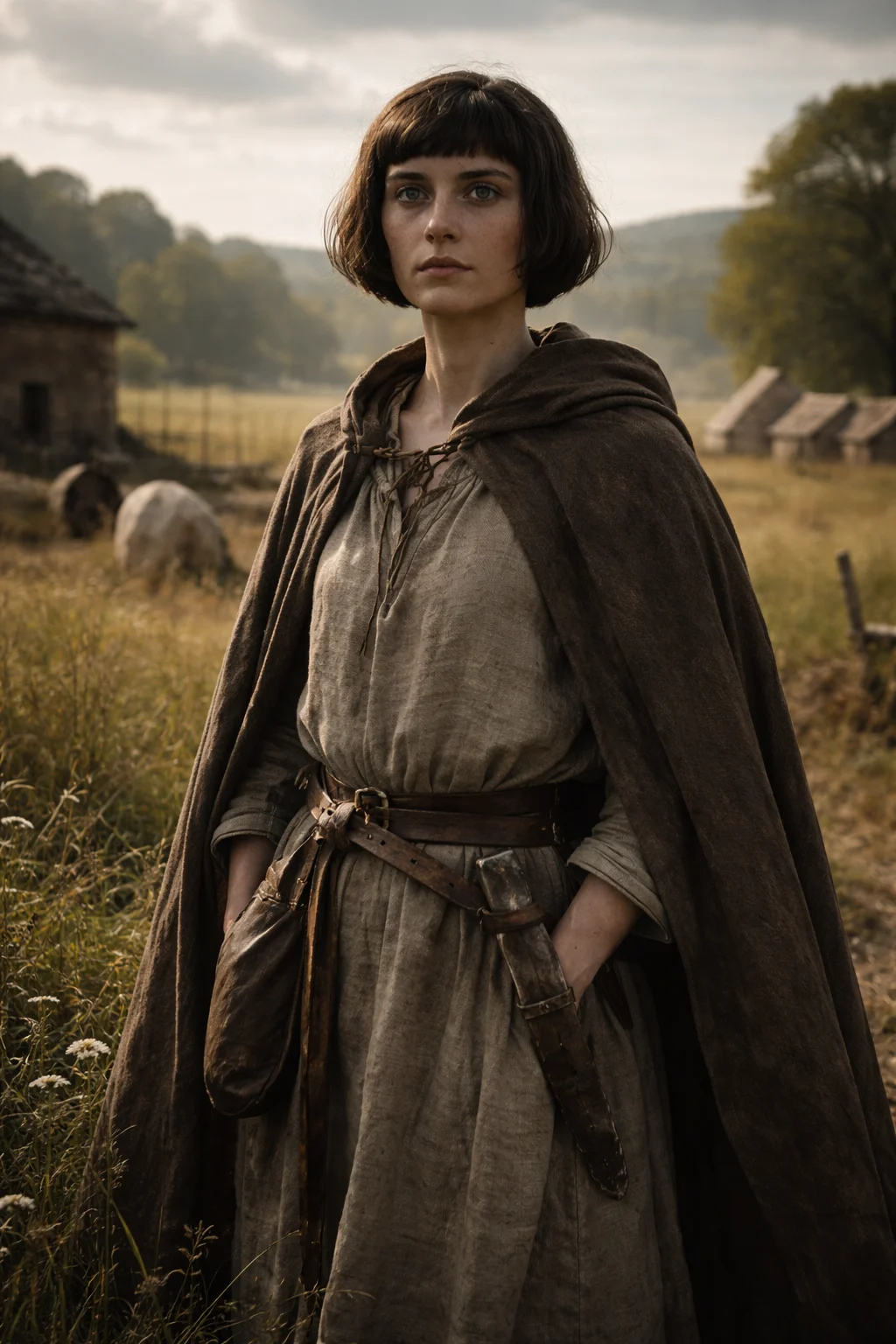 Joan of Arc traveling toward Chinon in male clothing