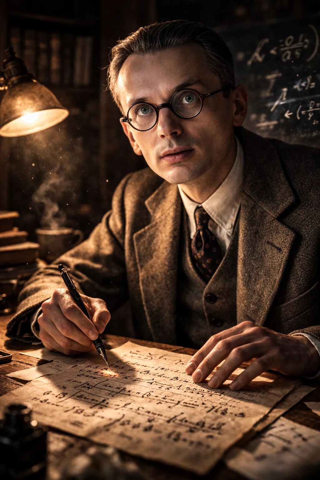Kurt Gödel investigando el tiempo y el universo