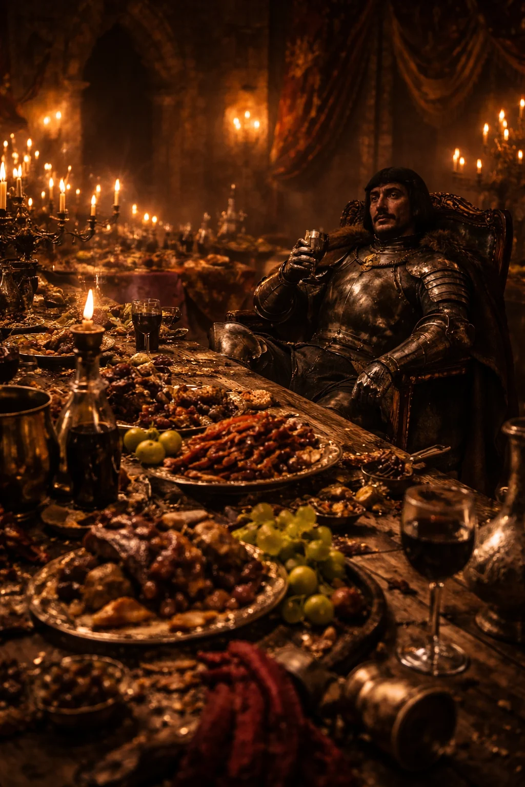 Editorial recreation of Gilles de Rais and medieval France