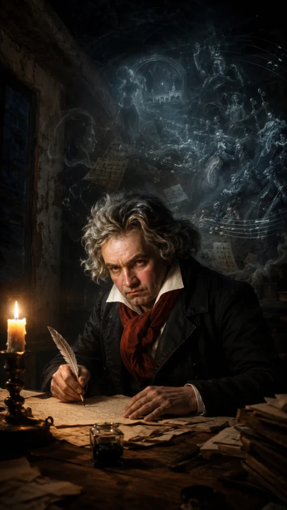 Beethoven componiendo obras monumentales después de la crisis de Heiligenstadt