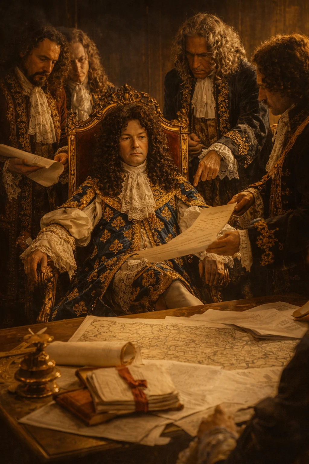 Escena histórica de la vida y el reinado de Luis XIV