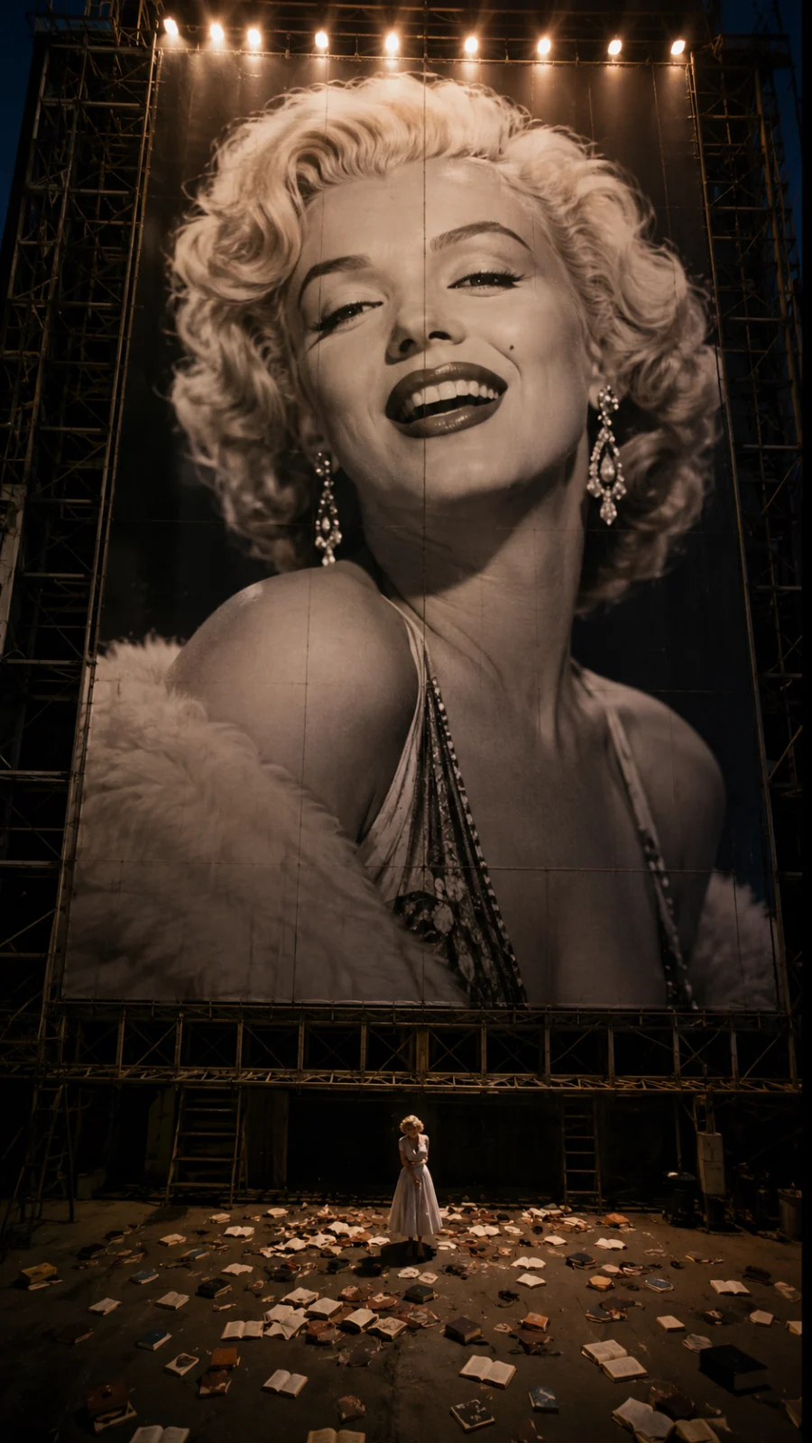 Artistic portrait of Marilyn Monroe