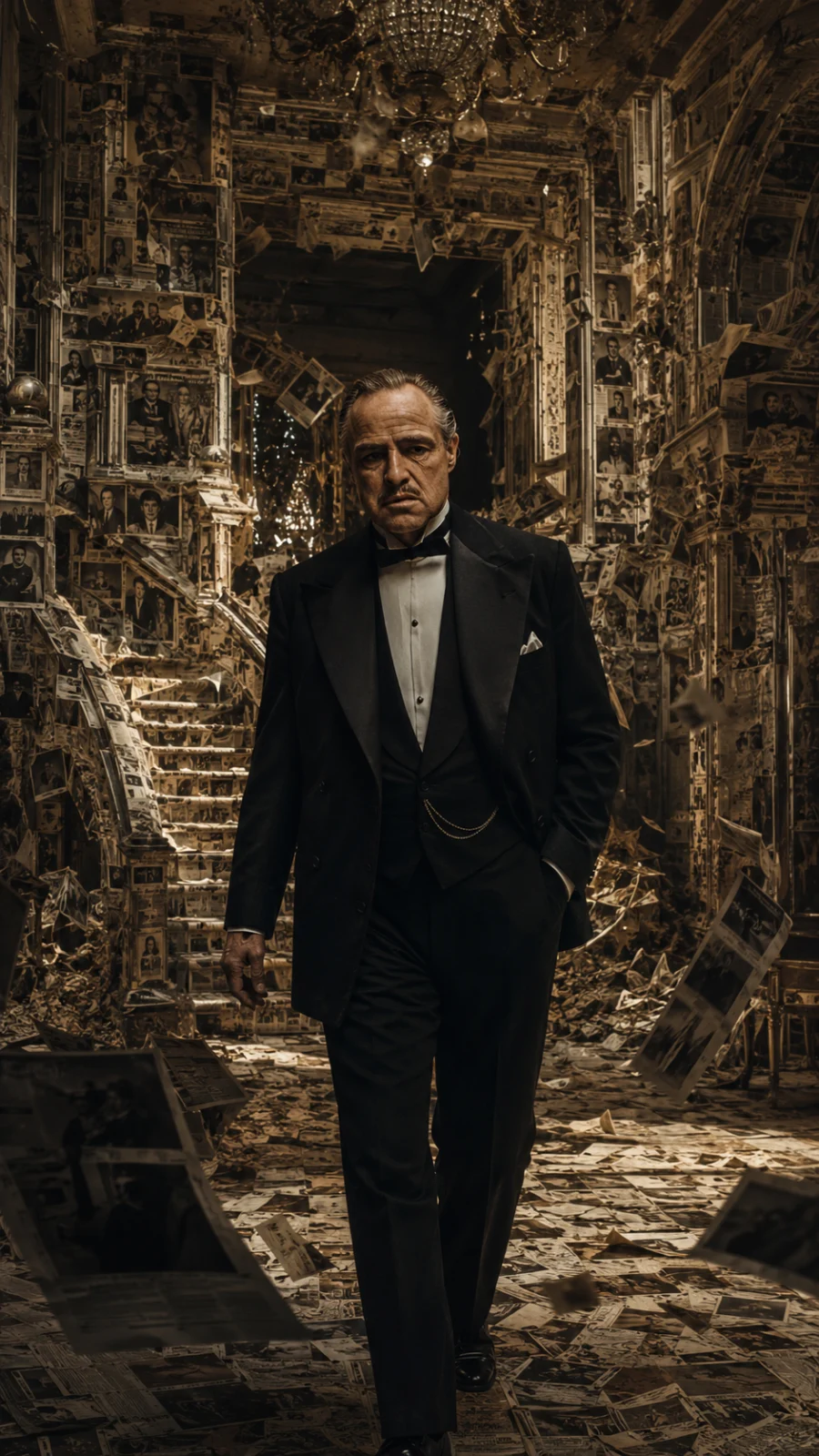 Marlon Brando during the final phase of his career