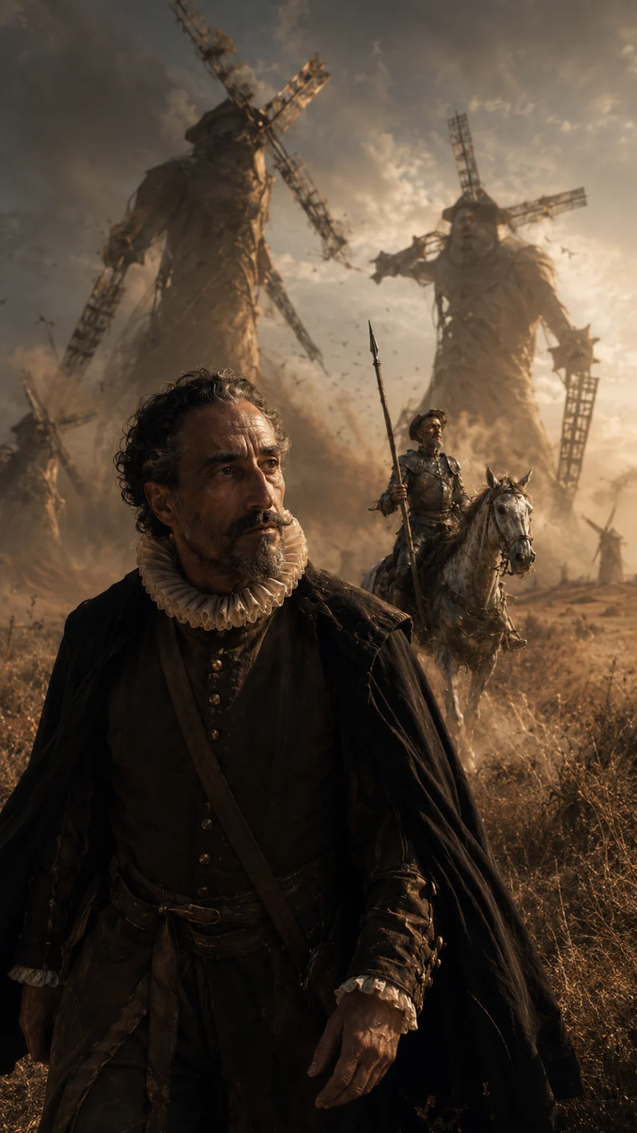 Cervantes imagina otro destino mientras observa a Don Quijote