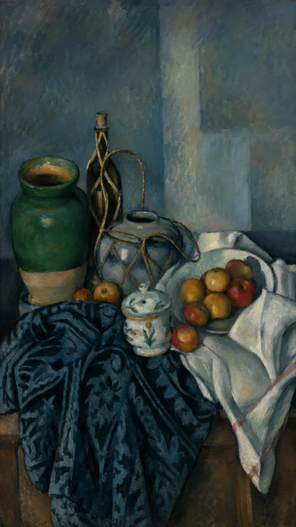 Paul Cézanne painting in the rain near Aix-en-Provence