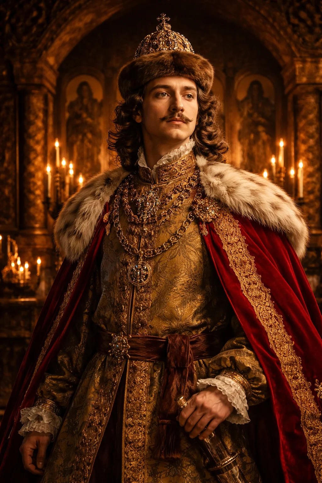 Historical scene from the life and reign of Peter the Great