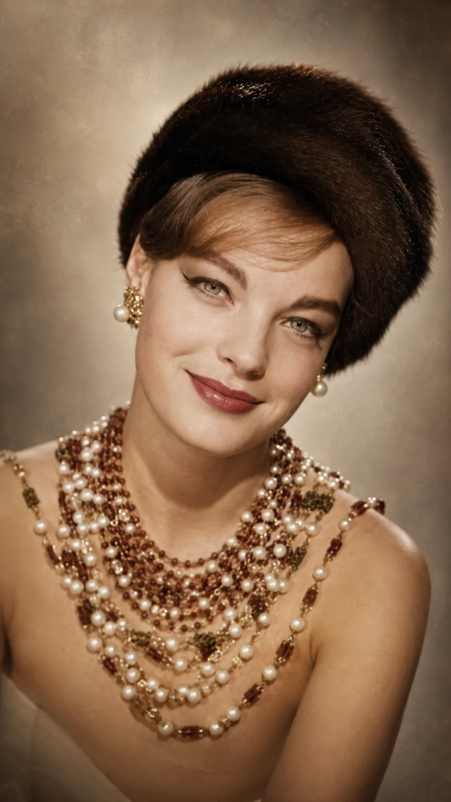 Romy Schneider portrayed as a young empress