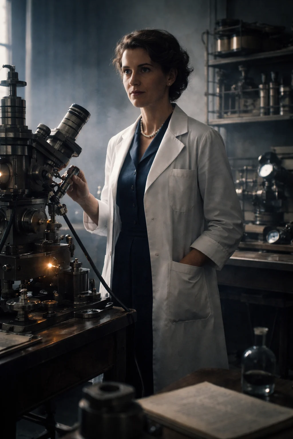 Artistic portrait of Rosalind Franklin