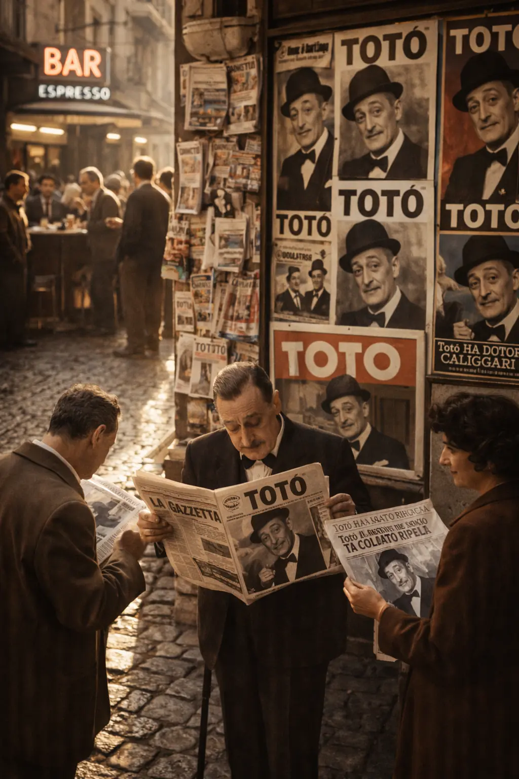 Biographical scene from Totò’s life: Comedy Confronts Power