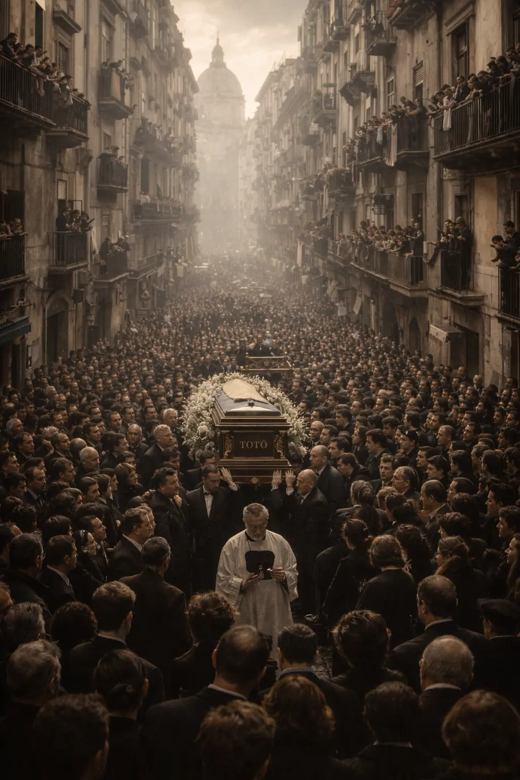 Biographical scene from Totò’s life: Naples Says Goodbye