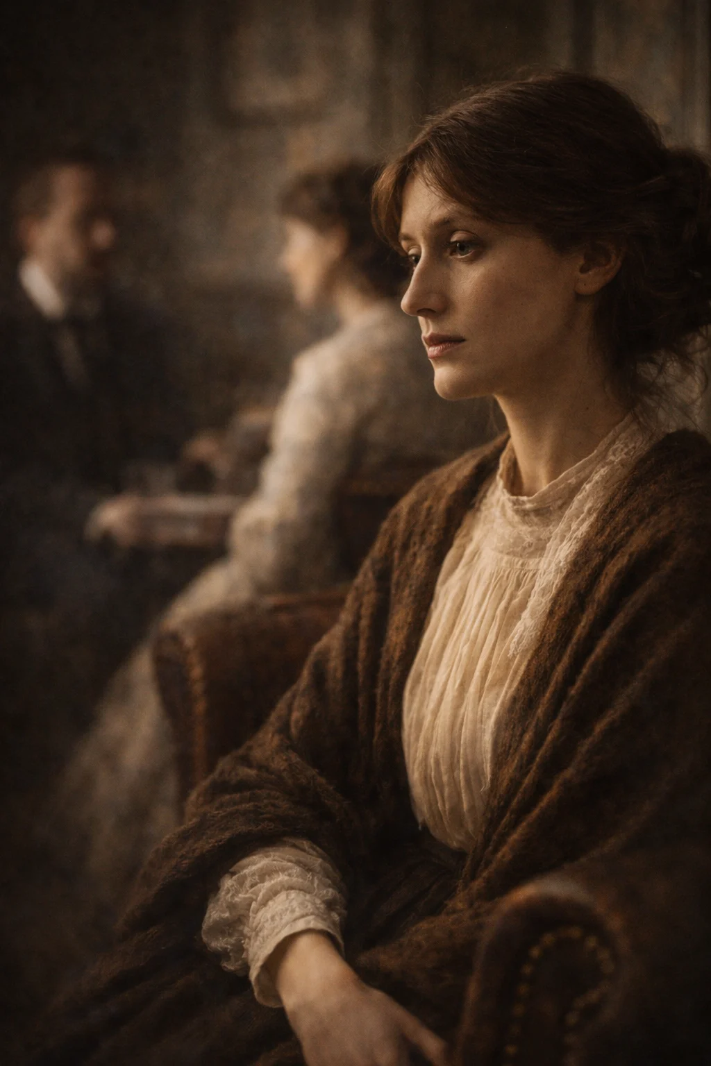 Recreación artística de Virginia Woolf