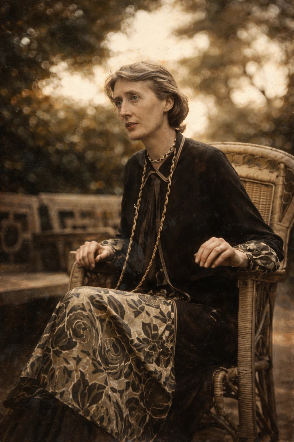Virginia Woolf escribiendo en Monk’s House