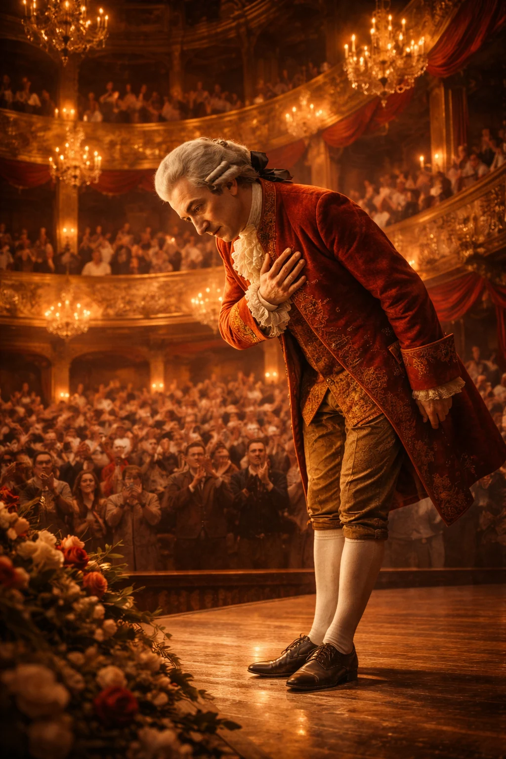 Biographical scene from Mozart’s life
