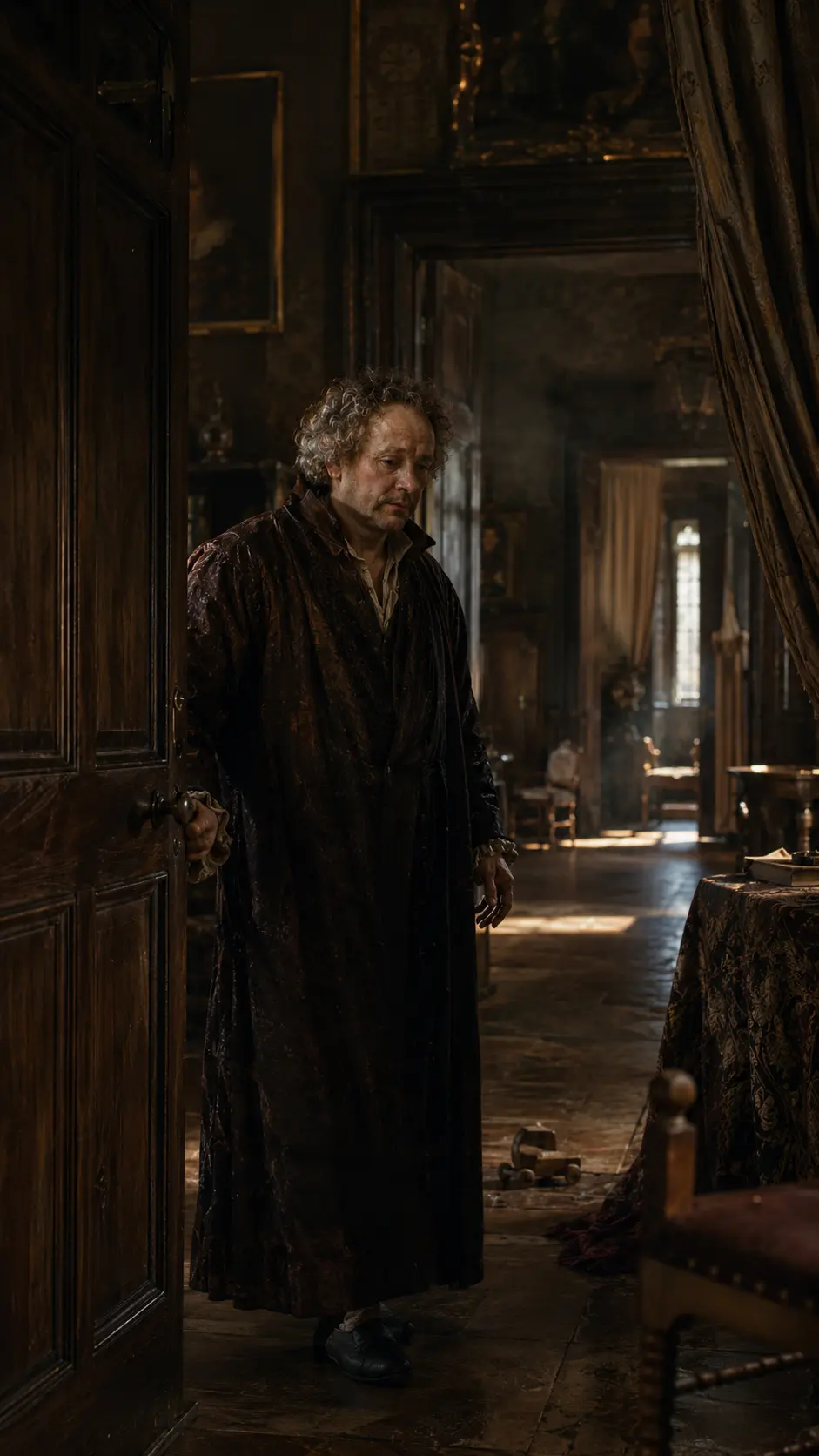 Recreation of Rembrandt in his house after the sale of his possessions