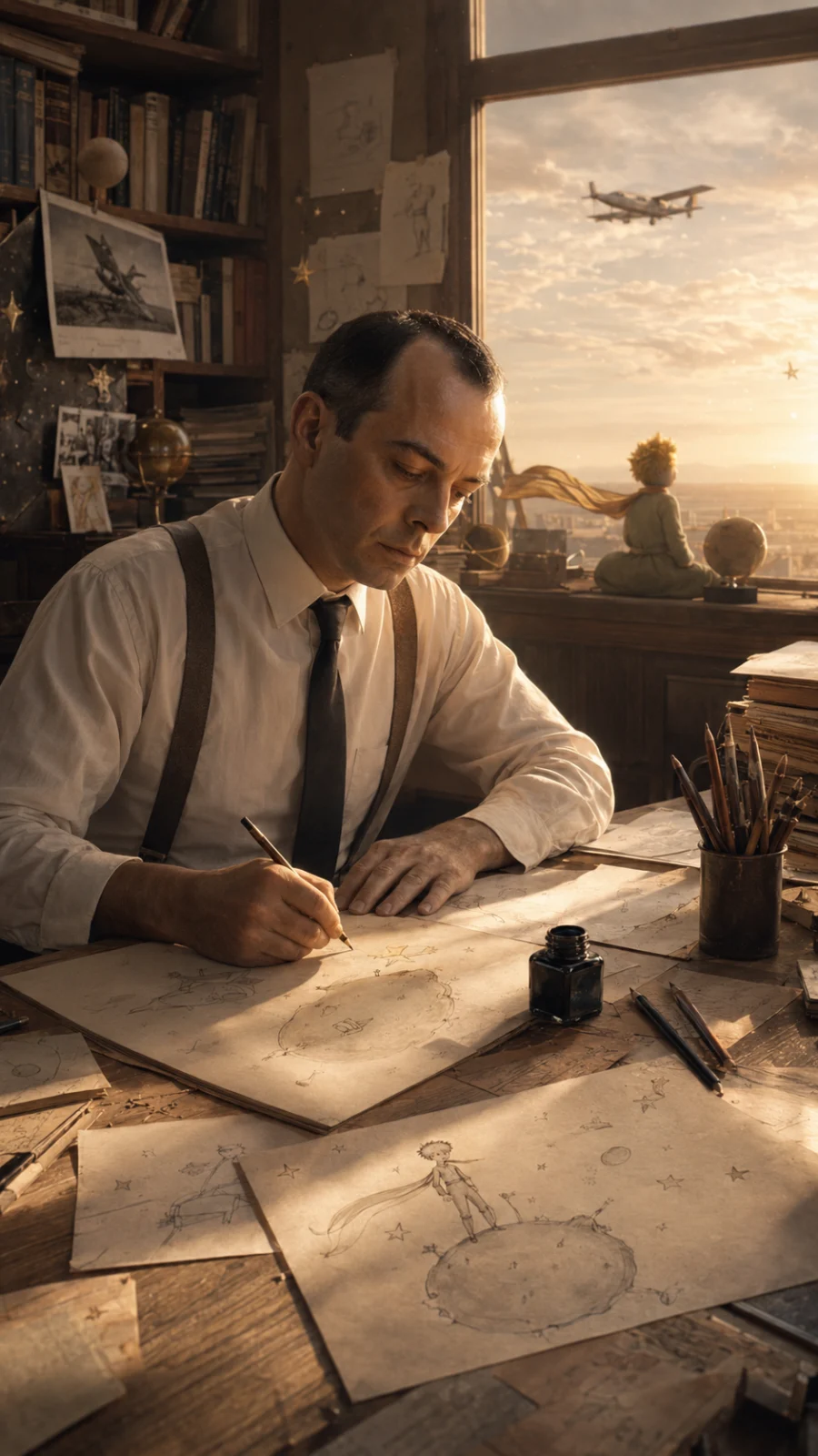 Recreación visual generada con IA; no es un documento histórico.