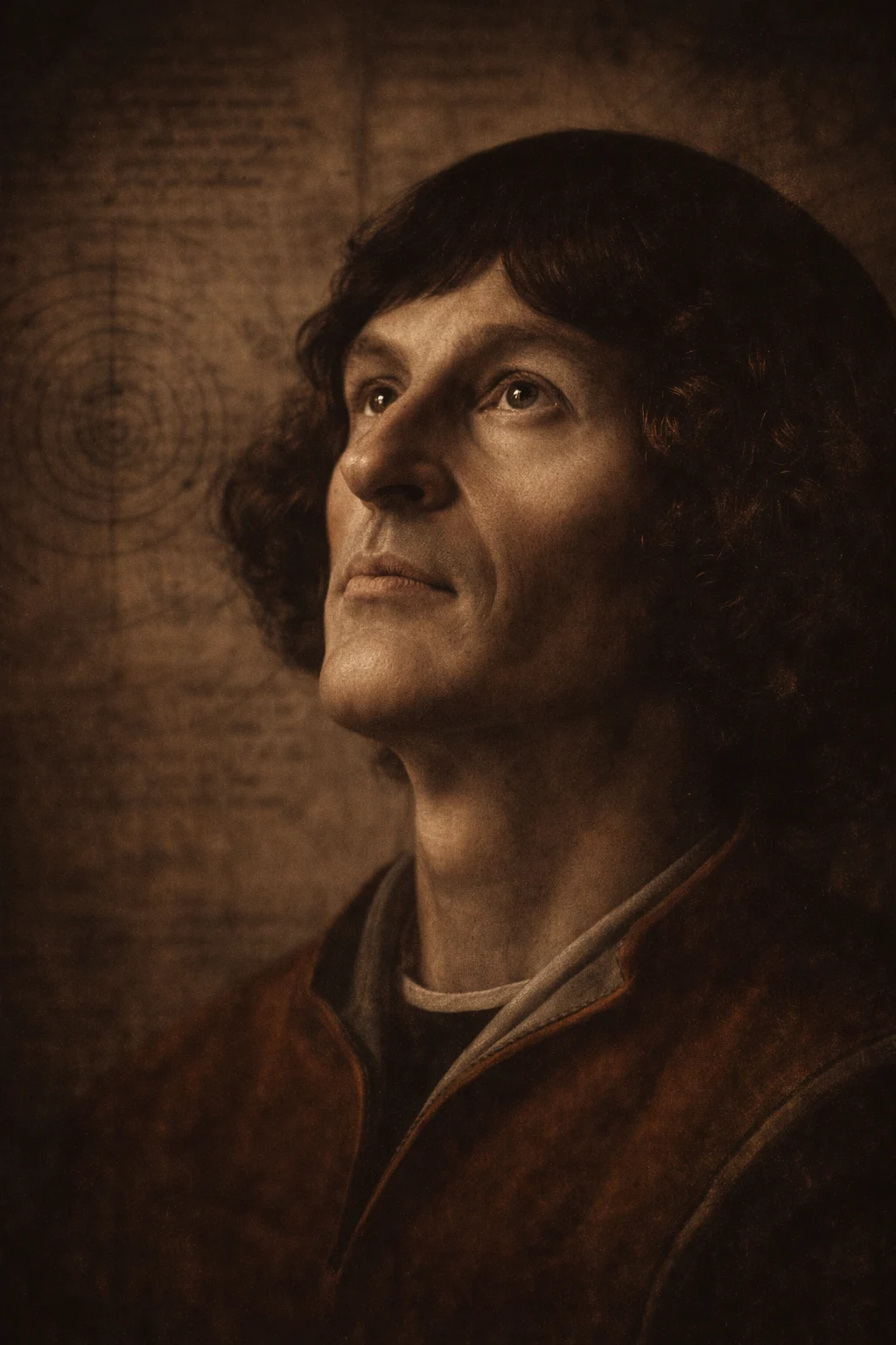 Nicolaus Copernicus — AI-generated visual reconstruction; not a historical document.