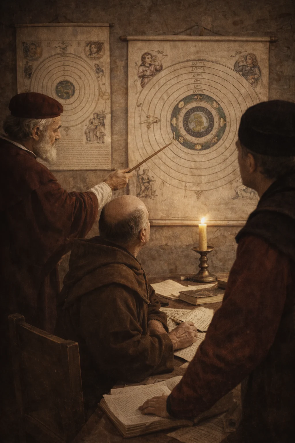 Nicolaus Copernicus — AI-generated visual reconstruction; not a historical document.