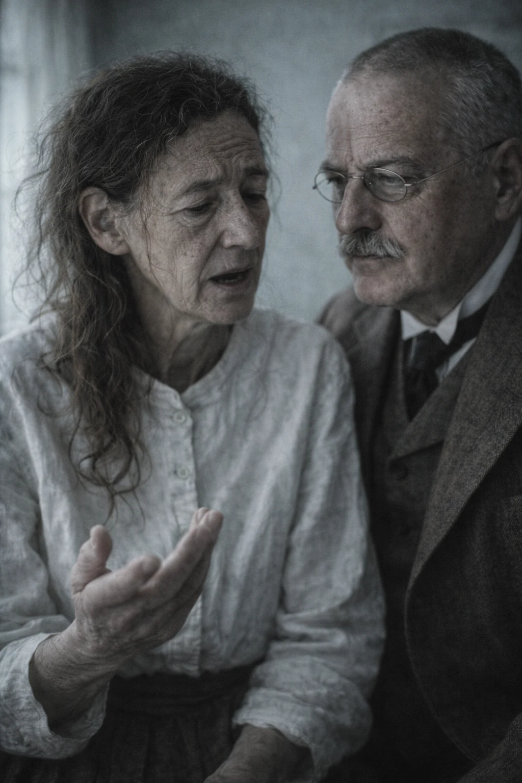 Alzheimer interviewing Auguste Deter, recreation