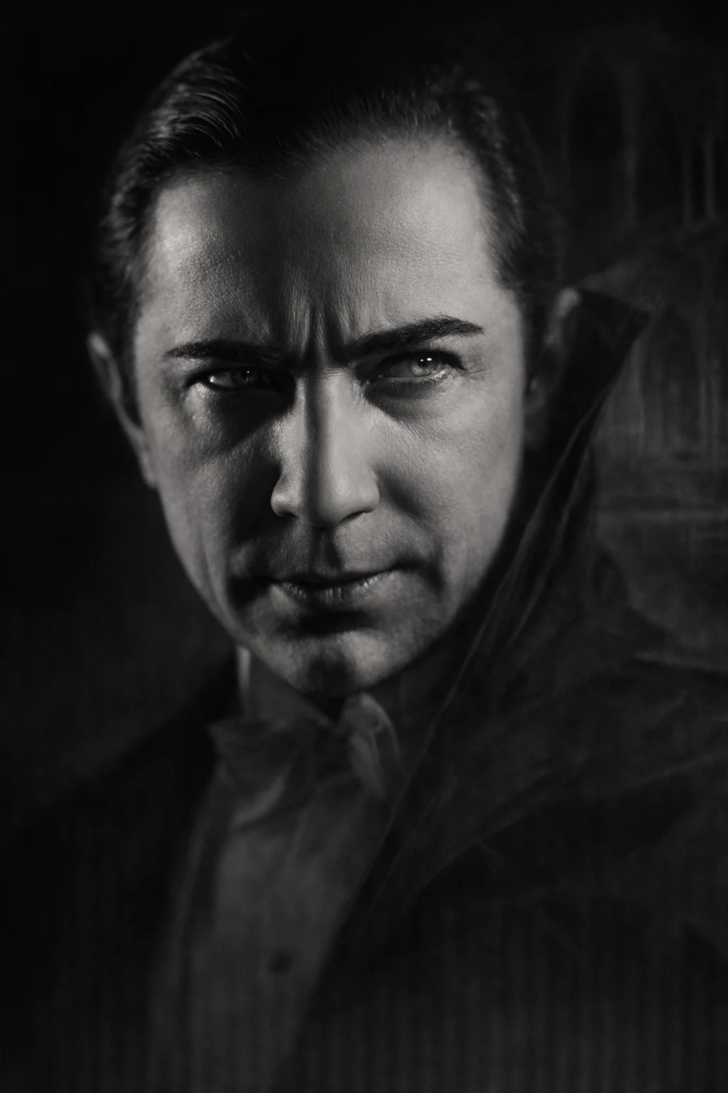 Artistic portrait of Bela Lugosi — AI