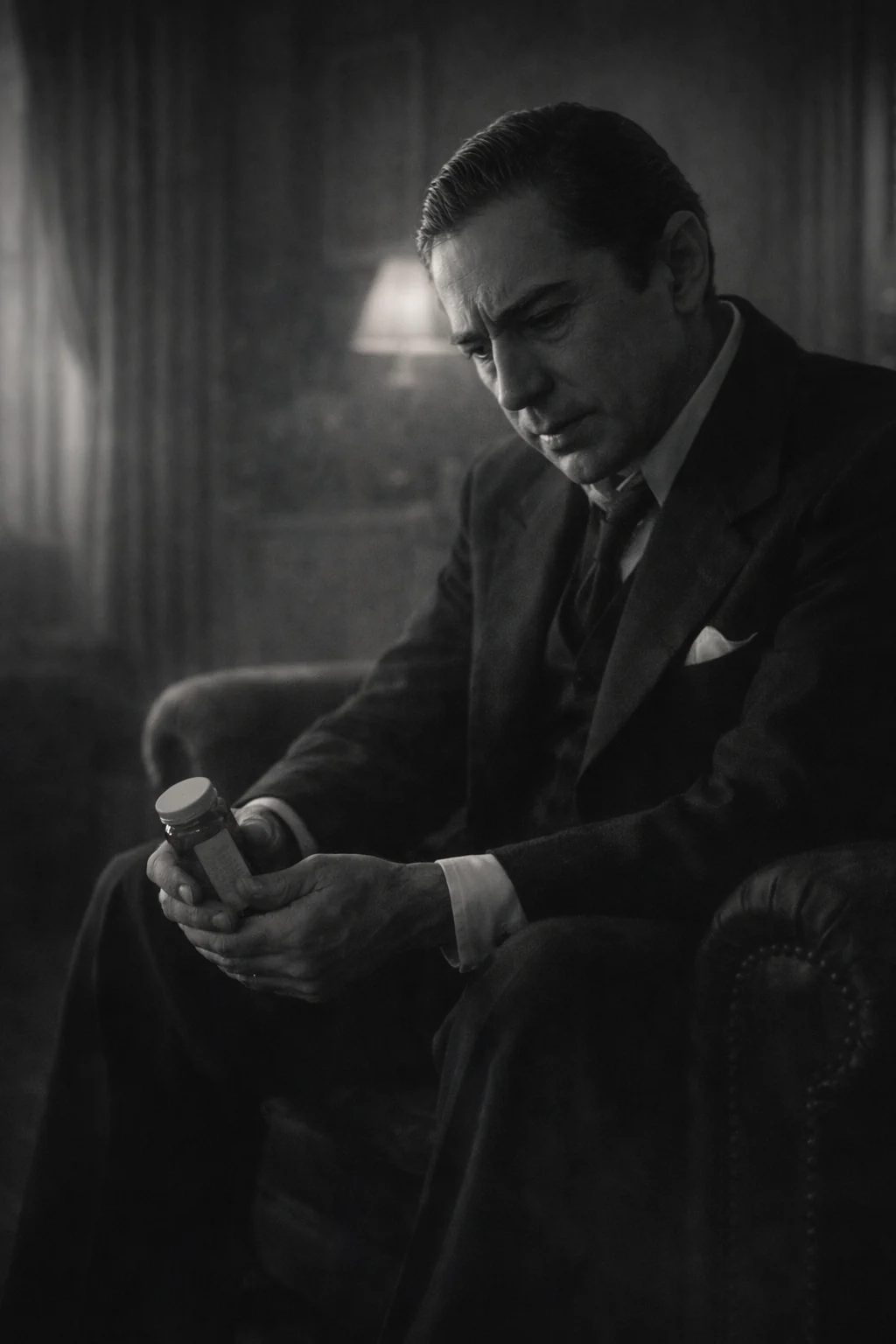 Introspective scene of Lugosi — AI