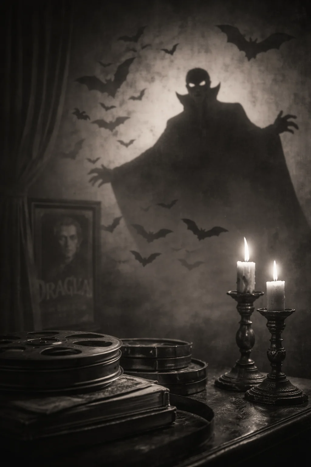 Evocation of Dracula’s cinematic legacy — AI