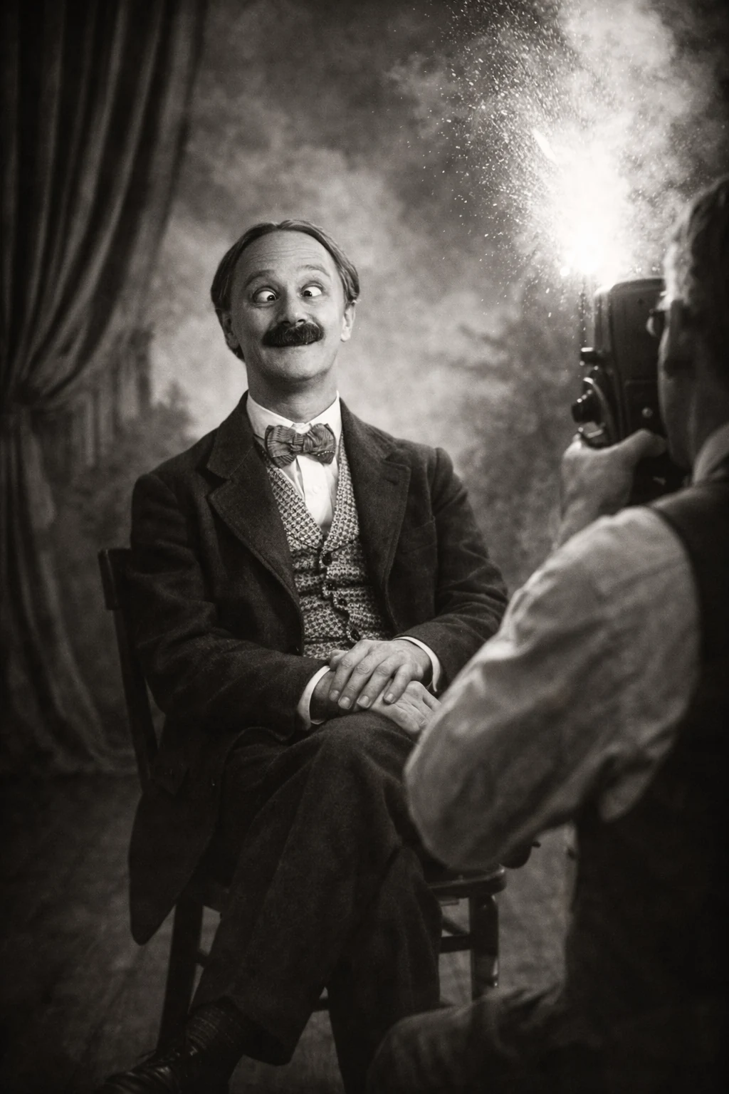 Sesión fotográfica recreada de Ben Turpin