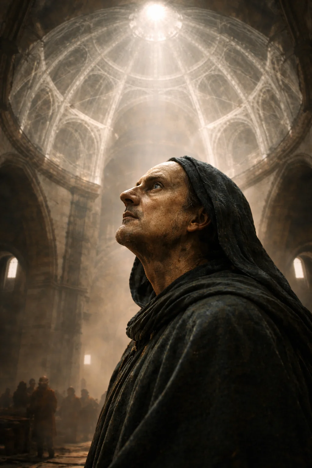 Brunelleschi contempla una bóveda (recreación)