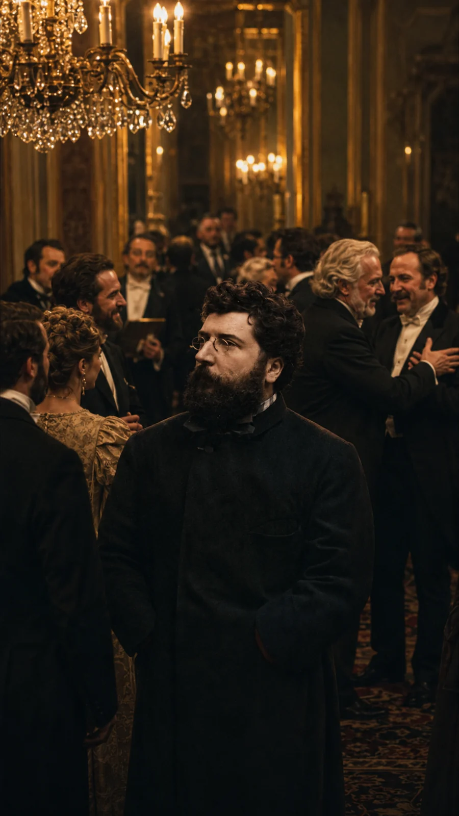Bizet among guests at a musical gathering — IA