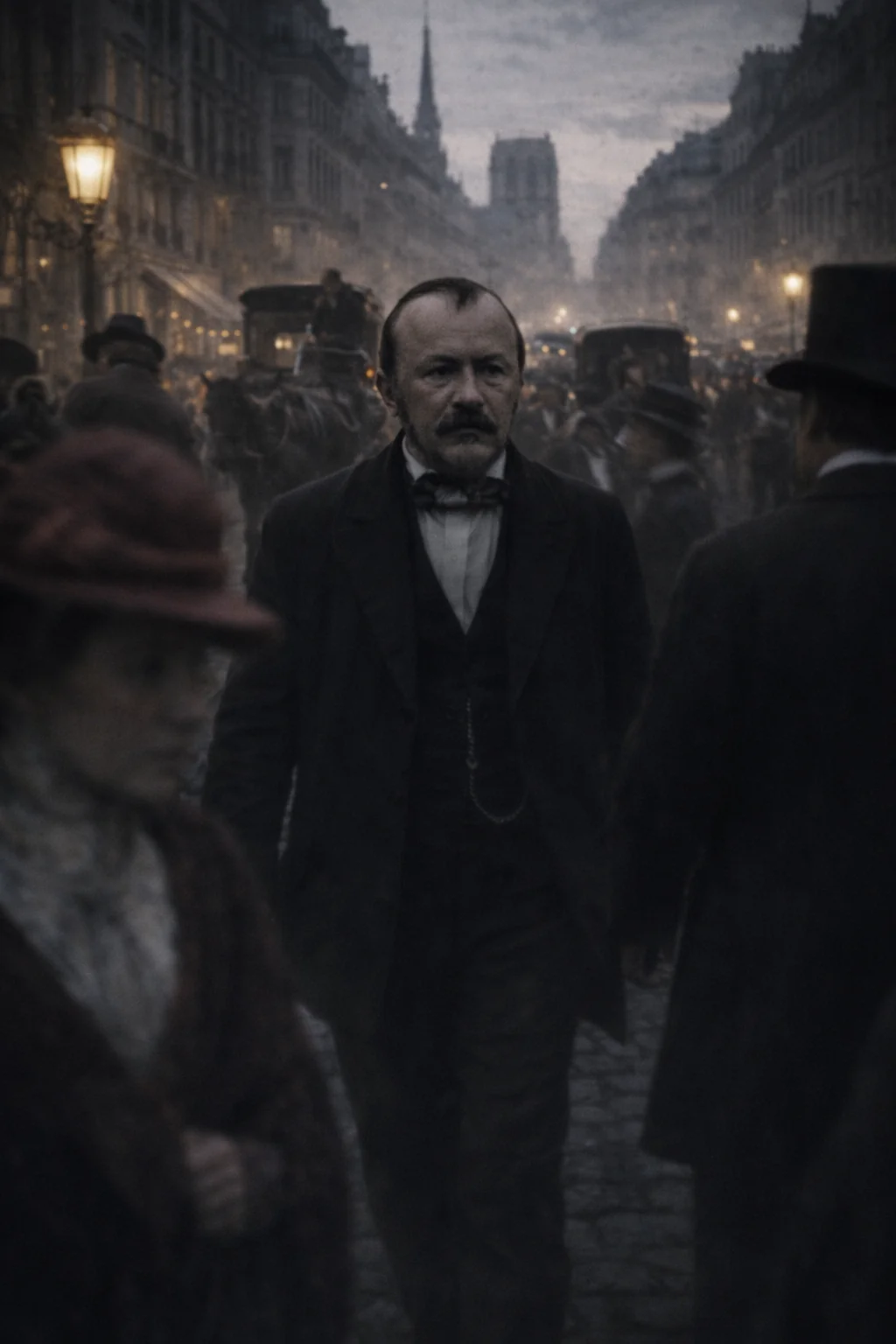 Artistic recreation of Gérard de Nerval and his literary world