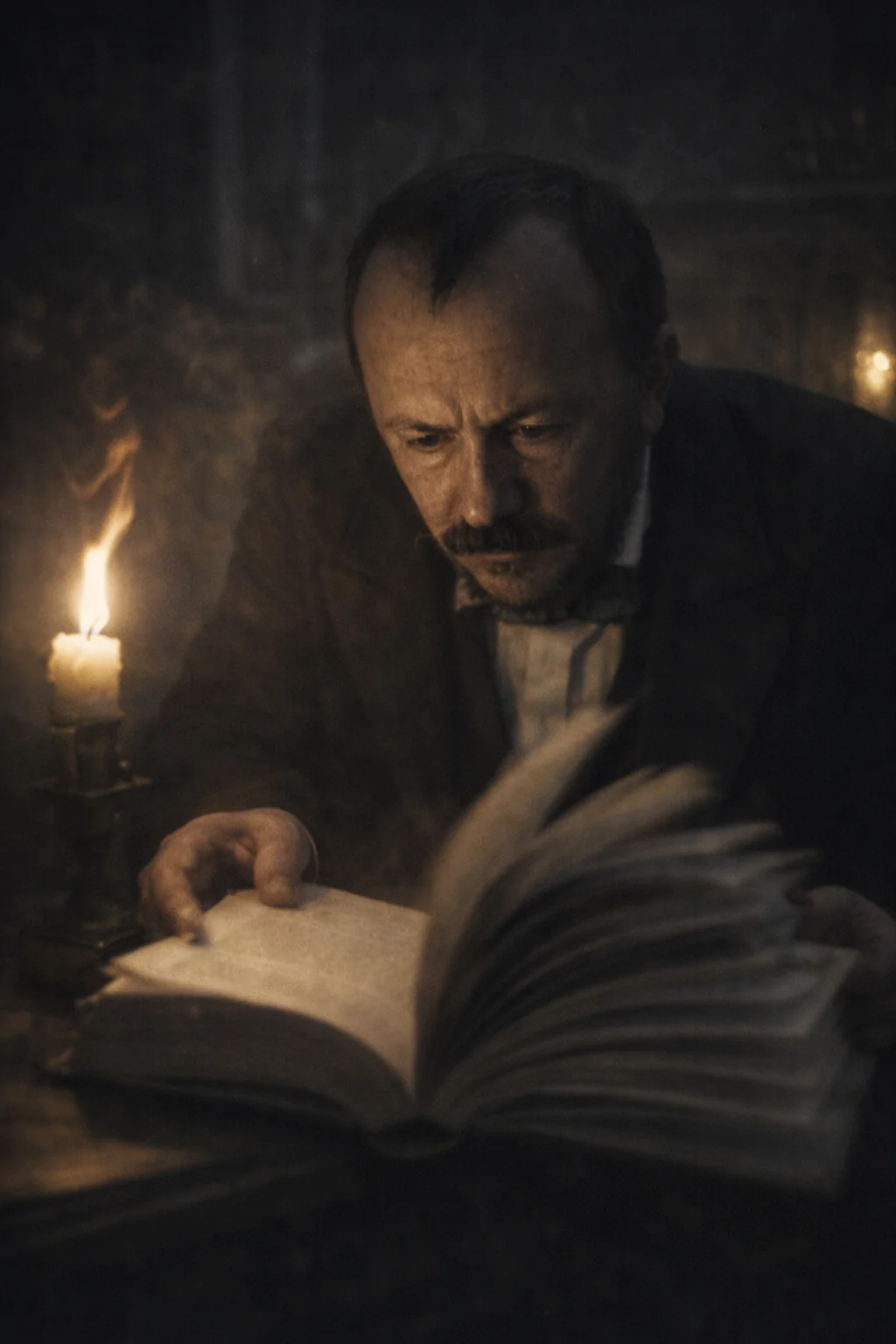 Artistic recreation of Gérard de Nerval and his literary world
