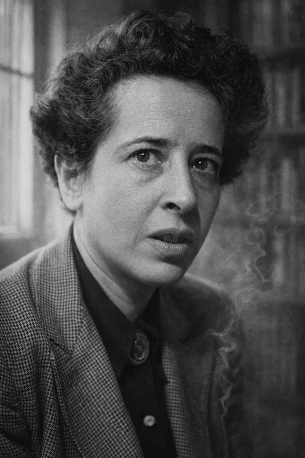 Recreated portrait of Hannah Arendt
