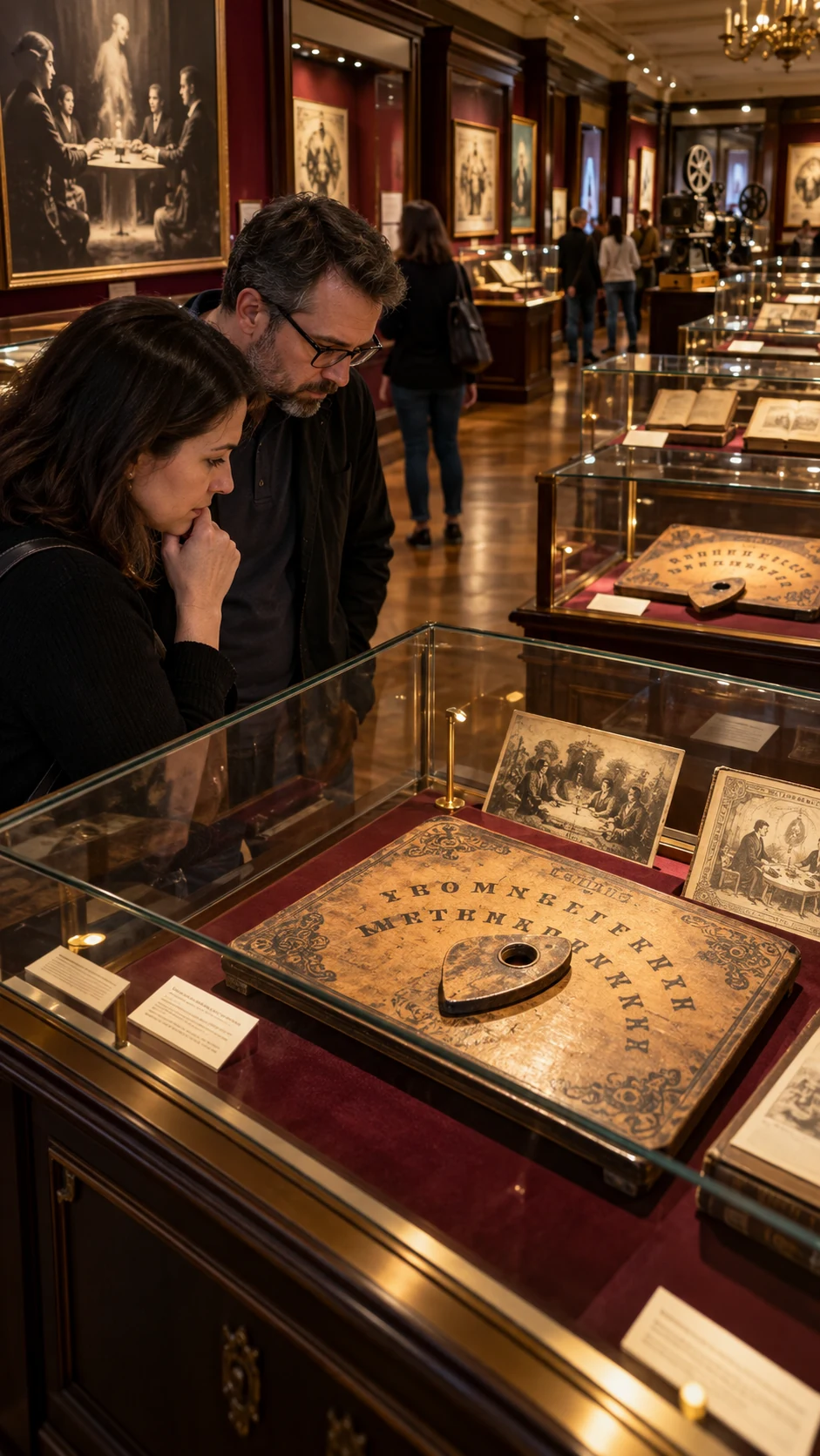Imaginary exhibition of talking boards, not the Strong museum