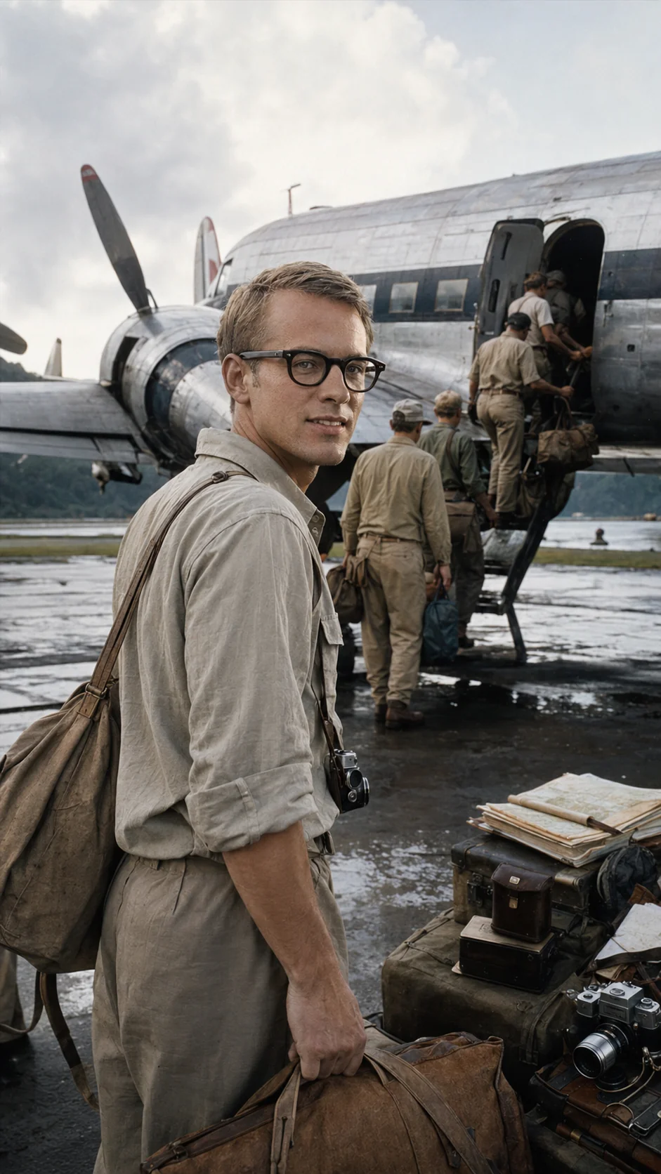 Recreated preparations for Michael Rockefeller’s journey