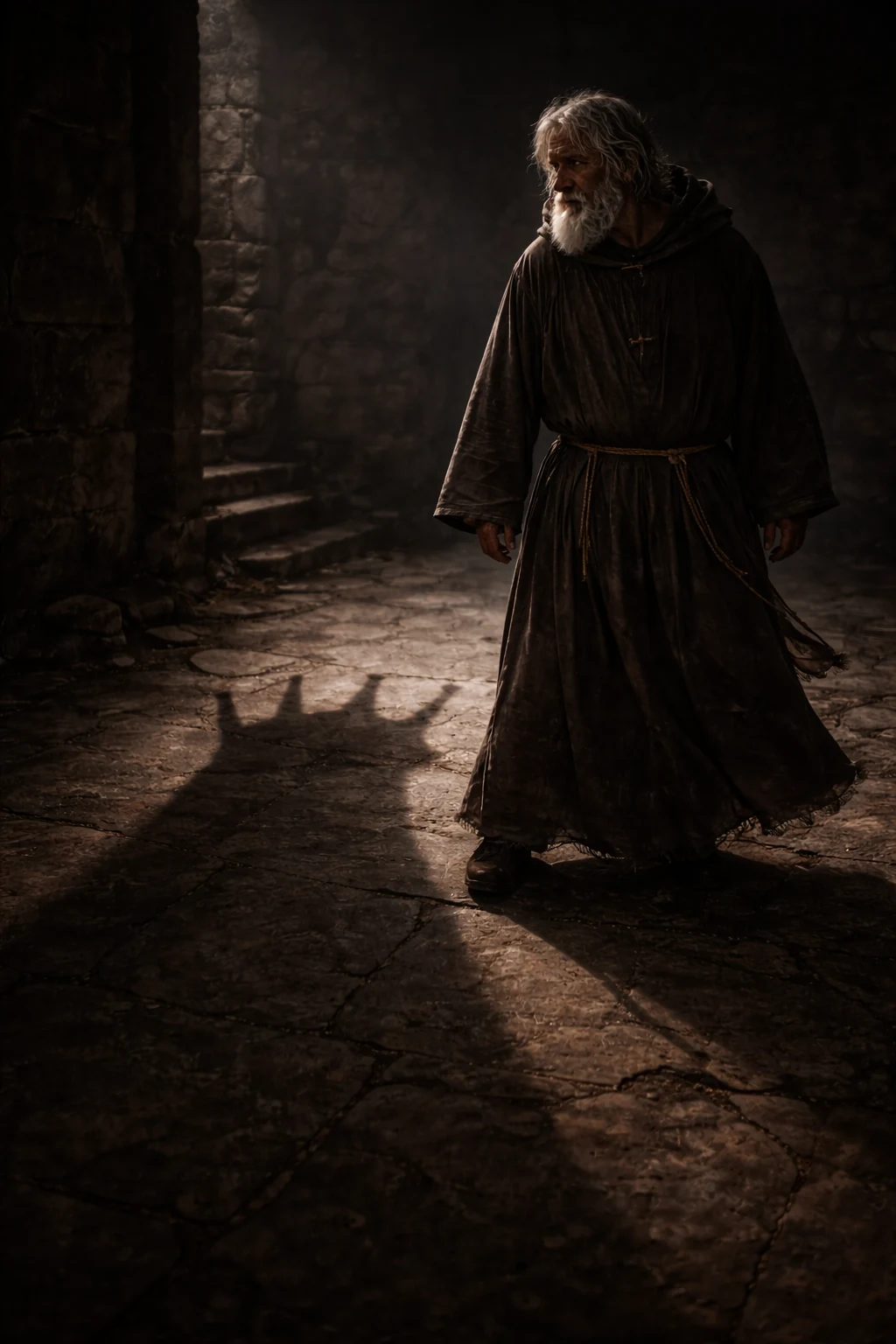The hermit and a symbolic shadow of papal power
