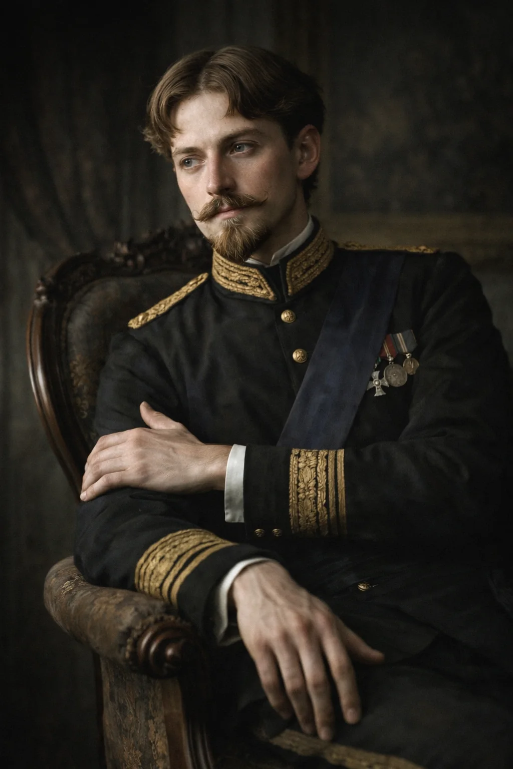 Prince Leopold. AI-generated illustration; artistic reconstruction, not a historical document.